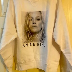 Vintage Anine Bing Sweatshirt Kate Moss in White size Medium